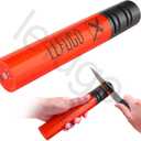 LEFUGO Electric Knife Sharpener, 3 Speed Max 7000RPM Handheld Sharpener for Kitchen Knives, Electric Knife Sharpening Tool of Portable Cordless Rechargeable 2000mAh (Orange)