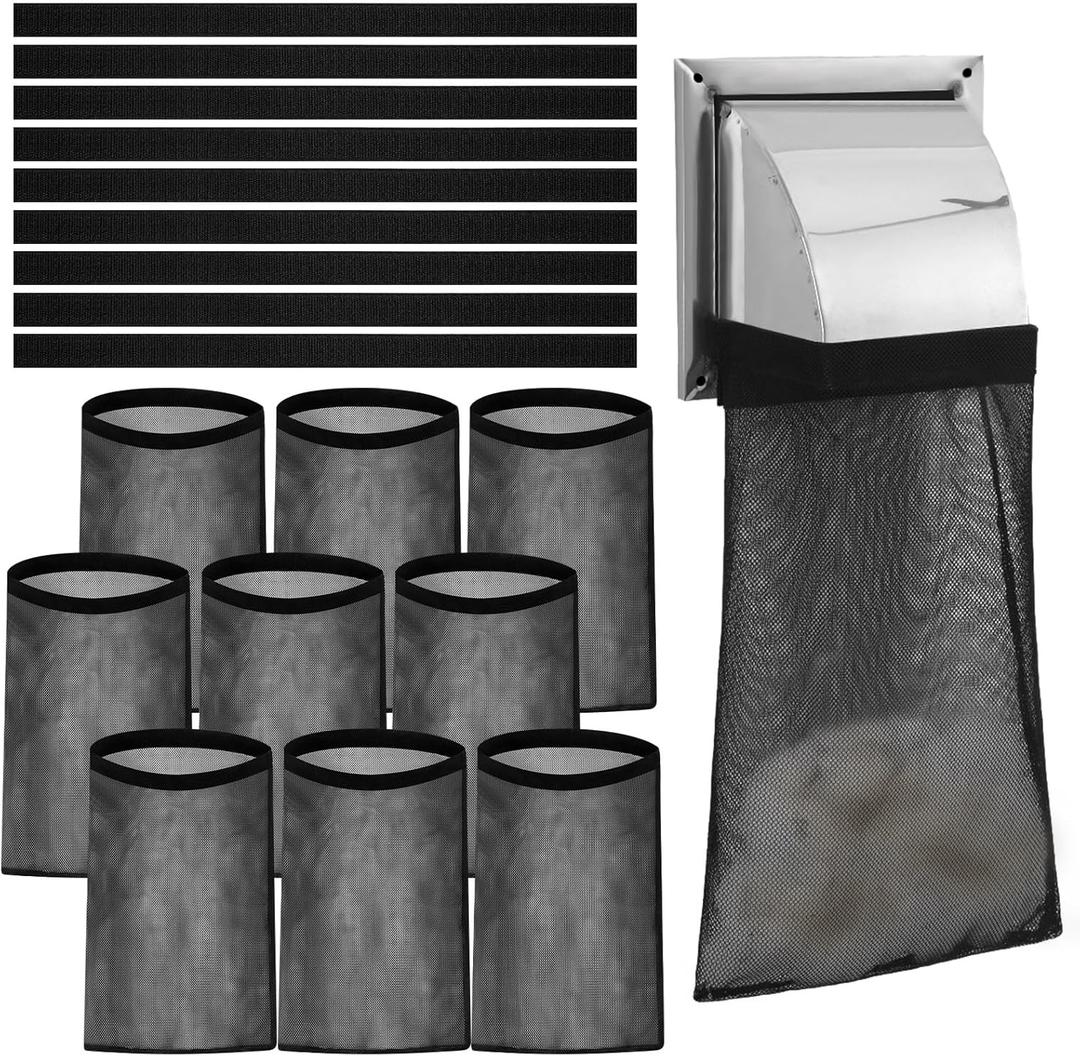 9Pcs Dryer Vent Lint Catcher Bags, Lint Trap Catcher for Dryer Vent for Outside