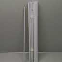 Cordless Light Filtering Mini Blind - 24 Inch Width, 64 Inch Length, 1" Slat Size - Pearl White - Cordless GII Morningstar Horizontal Windows Blinds for Interior by Achim Home Decor