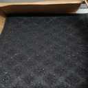 MATSINC Artisan Entry Front Door Mat - Rubber Back Indoor or Outdoor Entry Rug with Quadra Foil Design, Water Absorbing Rug, Made in The USA, 18" x 30", Graphite