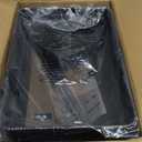 johgee Foldable 3 Tier Metal Utility Rolling Cart, Folding Mobile MultiFunction Storage Trolley Organizer Cart for Home Library Office(Black)