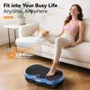 HTM Vibration Plate Exercise Machine, 9 Modes & 120 Speeds, Body Shake Plate with Resistance Bands Slot & Remote Control, Shake Board for Weight Loss Fat Burner Home Fitness Workout