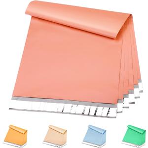 Metronic Poly Mailers 14.5x19 100 Pcs | Medium Size Shipping Bags for Clothes | Large Poly Mailer Bags, Shipping Envelopes, Mailing Bags for Small Business, Strong Adhesive Poly Bags Pink
