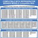 241872509 Freezer Door Gasket Compatible with Frigidaire Kenmore Electrolux Crosley Refrigerator Door Gasket Replace 241872509 240514609 240542109 240542121 5304439524 AP4315906 PS2331949