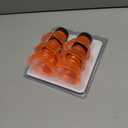 Reusable Soda Can Lids - 6-Pack Spill-Proof, Snap-On Covers for Freshness and Protection, Orange Can Toppers Set of 6