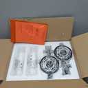 WILON Black Wall Sconces Set of 2, Bathroom Sconces Vanity Light Fixtures with Clear Glass Shades, Indoor Rustic Farmhouse Wall Lamps for Bedroom Living Room Bathroom Bedside Hallway Mirror