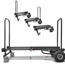 AxcessAbles Heavy Duty Foldable Hand Cart with Wheels, 700lb Capacity Platform Truck for Luggage, Equipment, DJ Gear, Utility Dolly, Moving Cart with Telescoping Frame to 4.6ft, Fully Assembled