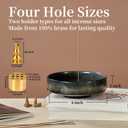 6" Thickened Ceramic Incense Holder Burner Bowl for Sticks with 10 Holes
