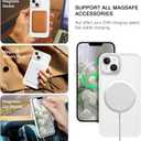 BENTOBEN Magnetic for iPhone 13 Case & iPhone 14 Case [Compatible with Magsafe] Translucent Matte Phone Case iPhone 13/14 6.1 inch Slim Thin Shockproof Women Men Protective Cover, Pure White