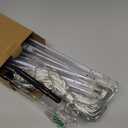 Solar Halloween Lights 20 Tubes 480 LED Meteor Shower Icicle Raindrop Lights with Timer Function Falling Rain Light for Holiday Party Halloween Decorations (Orange and Purple)