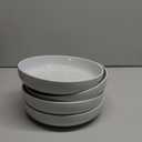 famiware Milkyway 33 oz Bowl Set, Pasta Bowls Set of 4, Salad Bowls Perfect for Your Friend for Housewarming, Thanksgiving, Christmas, Light Gray