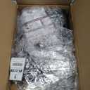 Pots and Pans Organizer Under Cabinet, Expandable 1 Tier Under Sink Organizers and Storage Adjustable Height Kitchen Pot and Pan Lid Holder Rack with 6 Dividers Under Cabinet Shelf(Black)