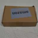 BooYu 4-pcs Sync Feature LED Emergency Strobe Lights Ultra Slim Grille Surface Mount Flashing Warning Hazard Light Bar w/Controller for Construction, Firefighter, Trucks, Vehicles, Car (Amber/White)