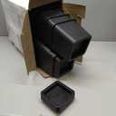 Bed Risers 12 inch Heavy Duty,Elevation in Heights 1,2,3,4,5,6,7,8,9,10,11,12 InchAdjustable Furniture Risers for Chair Table and Desk Legs Lifting (4 Pack,Black) (Square)