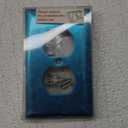 BESTTEN 10 Pack Duplex Receptacle Metal Wall Plate with Protective Film, 1 Gang Standard Industrial Stainless Steel Outlet Cover, Durable Corrosion Resistant, Brushed Finish, Silver