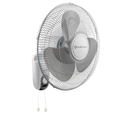 Comfort Zone Oscillating Wall Mount Fan with Adjustable Tilt, 16 inch, 3 Speed, Metal Grille, 90 Degree Oscillation, Airflow 14.07 ft/sec, Ideal for Home, Bedroom, Gym & Office, CZ16W