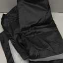 River Dream No Hook Slub Textured Shower Curtain with Snap-in PEVA Liner Set - 71" x 74"(72"), Hotel Style with See Through Top Window, Machine Washable & Water Repellent Fabric, Black, 71x74