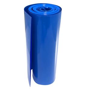 Flat Width 5.9in(150mm) PVC Heat Shrink Wrap Tube for 18650 21700 Lithium Battery DIY Battery Packs Blue Length 9.9ft (3m)