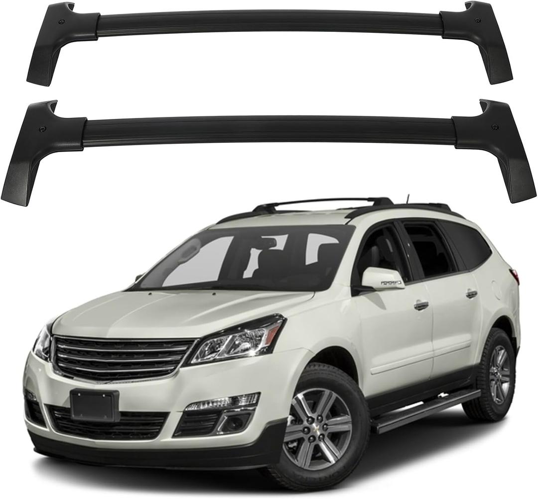 SCITOO Roof Rack Cross Bars Fit for Chevrolet for Traverse 2009-2017, Cargo Carrier Kayak Rooftop Luggage Rack