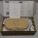 6-in-1 Sound Machine Alarm Clock,Wireless Charger,Stereo Bluetooth Speaker with Soothing Sounds,3 Level Bedroom Night Light