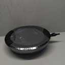 Carbon Steel Wok, 13-Inch, Pre-Seasoned, Non-Stick, with Lid and Spatula, Flat Bottom, Ideal for Stovetop Cooking
