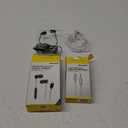 Set 2 Pack Acoustic 6 Foot Auxiliary Audio Cable And Stereo Earbuds