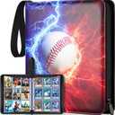 900 Pockets Baseball Card Binder for Trading Cards, 9 Pocket Sports Card Binder Durable Card Holder Album Baseball Card Protectors for MTC,TCG, Game Cards, Sports Cards