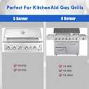 740-0781 Grill Grates Replacement Parts for KitchenAid BBQ Grill Parts 5 6 Burner 740-0781 720-0856V 720-0856 750-0781 730-0856 Stainless Steel Cooking Grid Grates Sam's Club Grill Parts