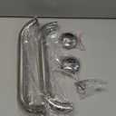 2 Pack Shower Grab Bar, Stainless Steel Bathroom Grab Bar, Shower Handle Bath Handle, Safety Bars for Shower Chair Bench, Grab Bars Senior, Elderly, Handicap(12 Inch) (Silver)