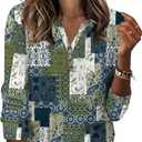 XIEERDUO 3/4 Length Sleeve Womens Tops Fashion Clothing V Neck T Shirts Dressy Blouses Business Casual Outfits Tunic Tops (Large)