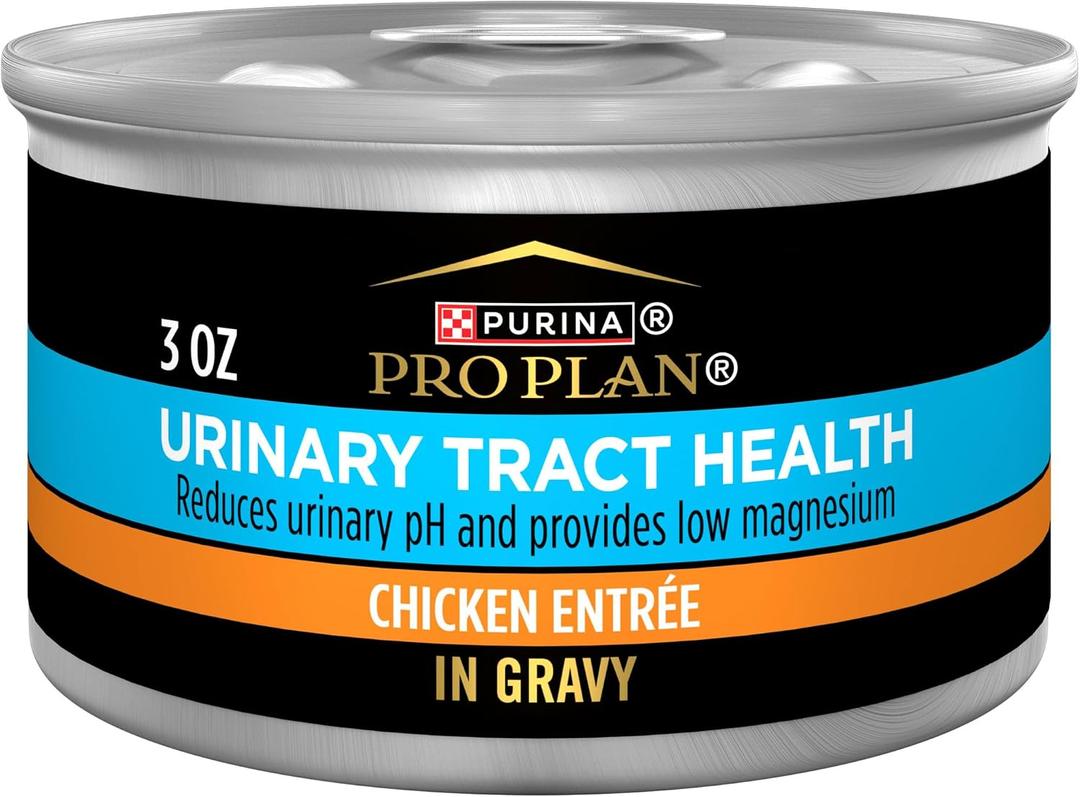 Purina Pro Plan Urinary Tract Health Chicken Entree in Gravy Cat Food - (Pack of 24) 3 oz. Pull-Top Cans, EXP: April 2028