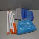 Baseboard Cleaner Tool with Handle, Extendable Long Handle Baseboard Cleaning Duster with Reusable Pads for Floorboard, Ceiling Fan Blade Cleaner Duster (Blue)