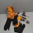 Pumpkin Scraper Glove Set, Halloween Pumpkin Carving Kit with 2 Pair of Gloves & 2 Scrapers(Adult&Child Sizes), Pumpkin Carving Tools for Clean & Easy to Carve Jack-O-Lantern