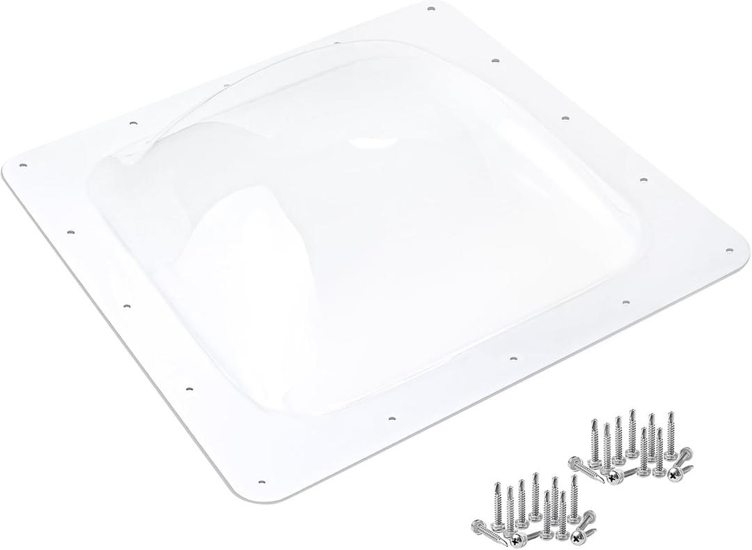 XMK RV Skylight Replacement,18" x 18" Skylight Outer Dome Fits All Standard 14" x 14" Openings,RV Skylight Cover for Camper Trailer Fifth Wheel Motorhome Shower/Roof,UV Block,Impact Resistant,Clear XMK RV Skylight Replacement,18" x 18" Skylight Outer Dome Fits All Standard 14" x 14" Openings,RV Skylight Cover for Camper Trailer Fifth Wheel Motorhome Shower/Roof,UV Block,Impact Resistant,Clear