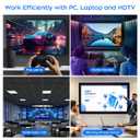4K Displayport to HDMI Cable 6 Feet 2-Pack, Display Port (DP) to HDMI Adapter Male to Male Cord Converter for PC to HDTV, Monitor, Projector