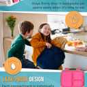 My Vesperbox - Stainless Steel Bento Lunch Box for Kids & Adults  3-Compartment Leakproof Lunch Container, Eco-Friendly, Dishwasher Safe, Perfect for Healthy School & Work Meals (Purple)