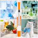 0.5ml Syringe with Cap, 31G 1/4" 6mm 1/2cc Syringes, Disposable Individual Package, Pack of 20