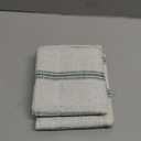 DriftAway Farmhouse Linen Lined Valance Double Layer Thermal Insulated Room Darkening Blackout Window Valances 3 Inch Rod Pocket Vertical Striped Kitchen Valance Single 52 Inch by 14 Inch Loden Green