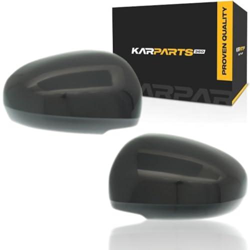 For Toyota Prius 2010 11 12 13 14 2015 Mirror Cover Driver and Passenger Side | Pair | Paint to Match | Plastic | Replacement For 8794547020PTM, 8791547020PTM, Black