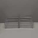 12.1''W Clear Stackable Storage Drawers, 4 Pack Acrylic Plastic Organizers Bins for Makeup Palettes, Cosmetics, and Beauty Supplies, Ideal for Vanity, Bathroom, Cabinet, Desk Organization