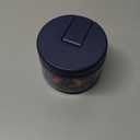 Pawtong 12oz Insulated Vacuum Food Jar with Buckle Lid Wide Mouth Soup Thermo for Hot Food Kids Leakproof Stainless Steel Lunch Container (Blue-Dinosaur)