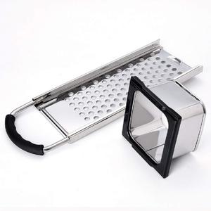 Stainless Steel Spaetzle Maker Homemade Noodle Dumpling Making Tool with Safety Pusher and Comfortable Rubber Handle