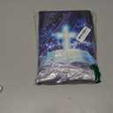 for iPad 9th/8th/7th Generation 10.2 Inch Case 2021/2020/2019 PU Leather Slim Folio Lightweight Multiple Viewing Angles Smart Cover with Auto Wake/Sleep, Christian Cross Book