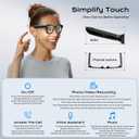 AI Smart Glasses,HD 1080P Camera Glasses with Video Recording & Photo Taking,140+ Language Real-Time Translation Glasses Perfect for Travel, Business(Transparent Anti-Blue)