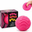 Fuzz Ball Squishy Stress Ball Slow Rising Memory Foam Fidget Squishy Fuzz Balls Adults Anxiety Stress Relief Toys,Party Favors Gift for Adult Kids (Pink Ball) (Pink)