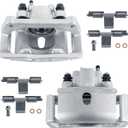 Pair Rear Disc Brake Calipers Assembly w/Bracket Compatible with 2002-2010 Dodge Ram 1500, Compatible with 2011-2018 Ram 1500, Compatible with 2007-2009 Chrysler Aspen 18B4836 18B4837