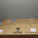 Modern Glass Coffee Table for Living Room, Small mid Century Coffee Table, Stylish Coffee Tables, Suitable for Bedroom Living Room Reception Office TablesWalnut/TransparentMedium (Medium 35.8 * 25.5 * 16in)