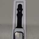 3-in-1 Compatible for Apple Watch Band 40mm 41mm 42mm 44mm 45mm 46mm, Soft Silicone Sport Strap for iWatch Series SE 10 9 8 7 6 5 4 3 (Black)