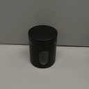 Mimorou 3 Pcs Stainless Steel Canister Set with Glass Windows Visible Storage Jars Silver Kitchen Canister Set for Pasta Flour Oat Sugar Container, Kitchen Tools, Housewarming Gifts (Black,20 oz)