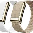 2-Pack Nylon Replacement Bands Compatible with WHOOP 5.0, One, Peak & Life, Adjustable Soft Elastic Woven Wristbands, Not for Gen 4